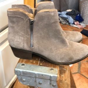 Lucky Brand Gray Heeled Boots